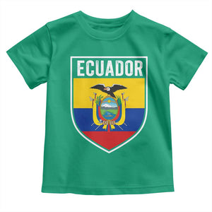 Ecuador Vintage Soccer Crest Escudo Ecuadorian Coat of Arms Toddler T Shirt