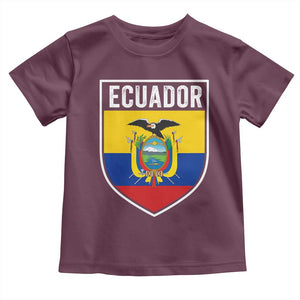 Ecuador Vintage Soccer Crest Escudo Ecuadorian Coat of Arms Toddler T Shirt