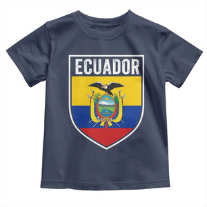 Ecuador Vintage Soccer Crest Escudo Ecuadorian Coat of Arms Toddler T Shirt