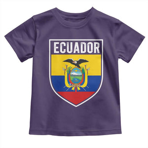 Ecuador Vintage Soccer Crest Escudo Ecuadorian Coat of Arms Toddler T Shirt
