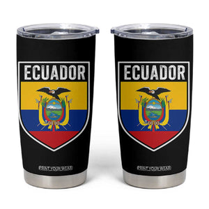 Ecuador Vintage Soccer Crest Escudo Ecuadorian Coat of Arms Tumbler Cup