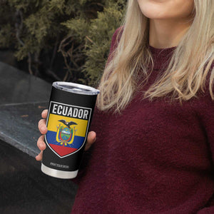 Ecuador Vintage Soccer Crest Escudo Ecuadorian Coat of Arms Tumbler Cup