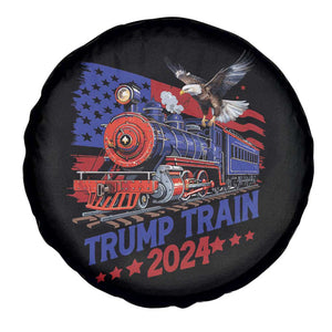 Trump Train 2024 Spare Tire Cover USA American Flag Bald Eagle TS11 Print Your Wear