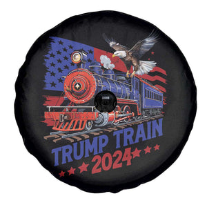 Trump Train 2024 Spare Tire Cover USA American Flag Bald Eagle TS11 Print Your Wear
