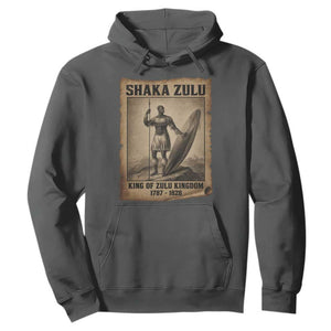 Shaka Zulu Hoodie King of Zulu Kingdom Indigenous African Tribe TS11 Dark Heather Print Your Wear