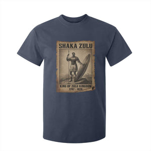 Shaka Zulu T Shirt For Kid King of Zulu Kingdom Indigenous African Tribe TS11 Navy Print Your Wear