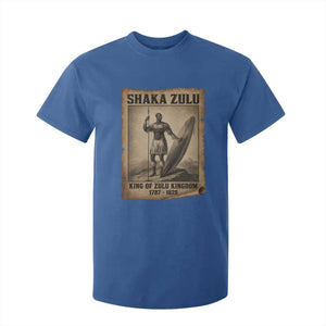 Shaka Zulu T Shirt For Kid King of Zulu Kingdom Indigenous African Tribe TS11 Royal Blue Print Your Wear