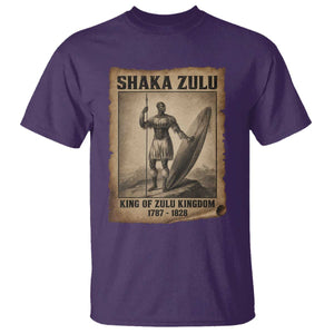 Shaka Zulu T Shirt King of Zulu Kingdom Indigenous African Tribe TS11 Purple Print Your Wear