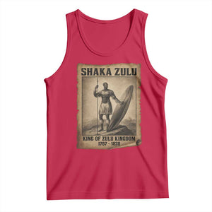 Shaka Zulu Tank Top King of Zulu Kingdom Indigenous African Tribe TS11 Red Print Your Wear