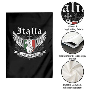Italy Italia Sempre La Famiglia Garden Flag Family Is Everything Italian Saying TS11 Print Your Wear
