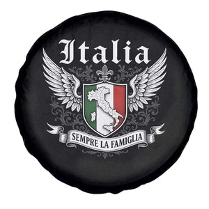 Italy Italia Sempre La Famiglia Spare Tire Cover Family Is Everything Italian Saying TS11 Print Your Wear