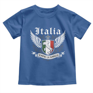 Italy Italia Sempre La Famiglia Toddler T Shirt Family Is Everything Italian Saying TS11 Royal Blue Print Your Wear