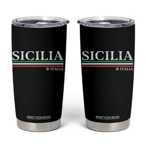Sicily Sicilian Italian Flag Souvenirs Medusa Tumbler Cup TS11 Black Print Your Wear