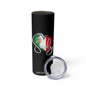 Sicily Palermo Italy Medusa Sicilia Heart Italian Flag Skinny Tumbler TS11 Print Your Wear