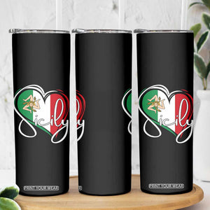 Sicily Palermo Italy Medusa Sicilia Heart Italian Flag Skinny Tumbler TS11 Print Your Wear