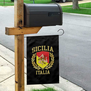 Sicilia Flag Sicily Palermo Italy Triskelion Garden Flag TS11 Print Your Wear