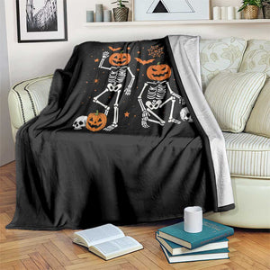 Funny Trump Hallloween Skeleton Pumpkin Political Satire Throw Blanket TS11 Print Your Wear