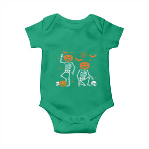 Funny Trump Hallloween Skeleton Pumpkin Political Satire Baby Onesie TS11 Irish Green Print Your Wear