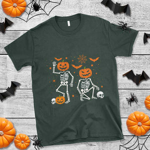 Funny Trump Hallloween Skeleton Pumpkin Political Satire T Shirt TS11 Dark Forest Green Print Your Wear