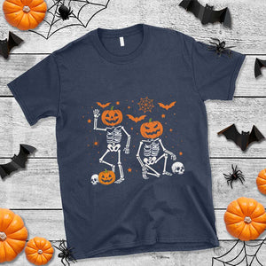 Funny Trump Hallloween Skeleton Pumpkin Political Satire T Shirt TS11 Navy Print Your Wear