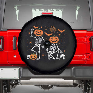 Funny Trump Hallloween Skeleton Pumpkin Political Satire Spare Tire Cover TS11 Black Print Your Wear