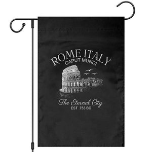 Rome Colosseum Italy Garden Flag Caput Mindi The Eternal City Amphitheatre Ancient TS11 Black Print Your Wear