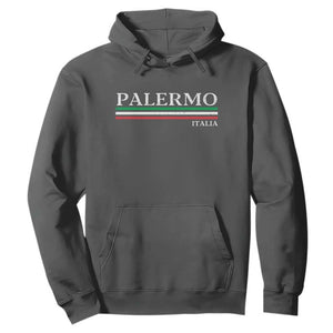 Palermo Sicily Italian Flag Souvenirs Sicilia Italia Hoodie TS11 Dark Heather Print Your Wear