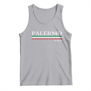 Palermo Sicily Italian Flag Souvenirs Sicilia Italia Tank Top TS11 Athletic Heather Print Your Wear