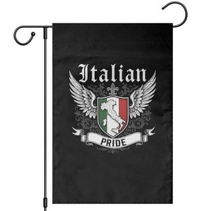 Italian Pride Garden Flag Vintage Patriotic Italy Map TS11 Black Print Your Wear