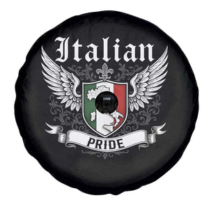 Italian Pride Spare Tire Cover Vintage Patriotic Italy Map TS11 Print Your Wear