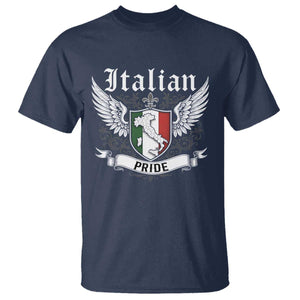 Italian Pride T Shirt Vintage Patriotic Italy Map TS11 Navy Print Your Wear