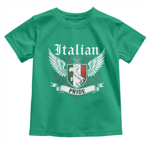 Italian Pride Toddler T Shirt Vintage Patriotic Italy Map TS11 Irish Green Print Your Wear