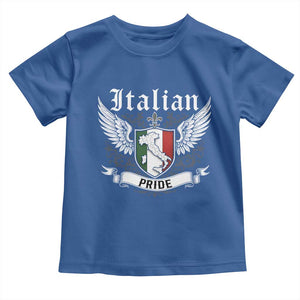 Italian Pride Toddler T Shirt Vintage Patriotic Italy Map TS11 Royal Blue Print Your Wear