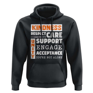 Anti Bullying Awareness Hoodie Kindness Respect Support Unity Day TS11 Black Print Your Wear