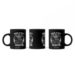 Christian Biker Coffee Mug Ride With Jesus Religious Faith Motorcycle Rider TS11 Print Your Wear