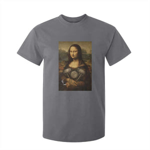 Funny Monalisa Rider Vintage Retro Motorcycle Engine T Shirt For Kid TS11 Charcoal Print Your Wear