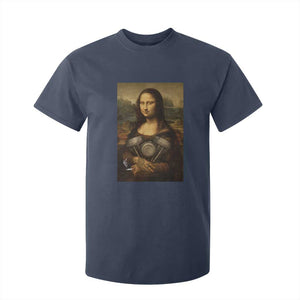 Funny Monalisa Rider Vintage Retro Motorcycle Engine T Shirt For Kid TS11 Navy Print Your Wear