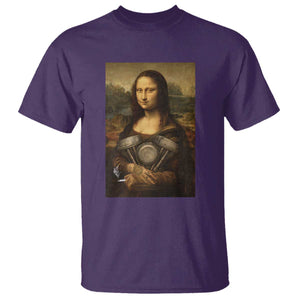 Funny Monalisa Rider Vintage Retro Motorcycle Engine T Shirt TS11 Purple Print Your Wear