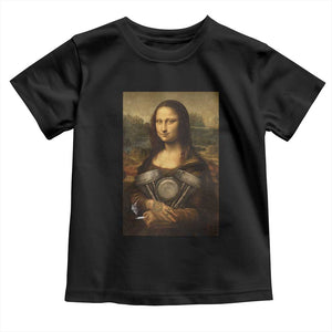 Funny Monalisa Rider Vintage Retro Motorcycle Engine Toddler T Shirt TS11 Black Print Your Wear