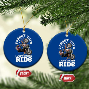Dirt Bike Boys Ceramic Ornament Funny Forgive Toys I Just Wanna Ride Motocross Rider TS11 1pc Blue Print Your Wear