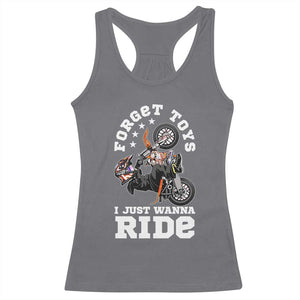 Dirt Bike Boys Racerback Tank Top Funny Forgive Toys I Just Wanna Ride Motocross Rider TS11 Charcoal Print Your Wear