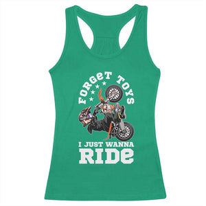 Dirt Bike Boys Racerback Tank Top Funny Forgive Toys I Just Wanna Ride Motocross Rider TS11 Irish Green Print Your Wear