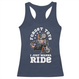 Dirt Bike Boys Racerback Tank Top Funny Forgive Toys I Just Wanna Ride Motocross Rider TS11 Navy Print Your Wear