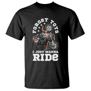 Dirt Bike Boys T Shirt Funny Forgive Toys I Just Wanna Ride Motocross Rider TS11 Black Print Your Wear