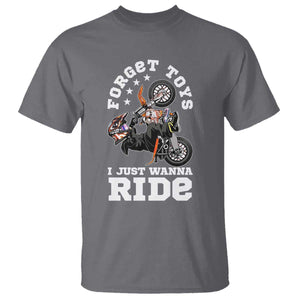 Dirt Bike Boys T Shirt Funny Forgive Toys I Just Wanna Ride Motocross Rider TS11 Charcoal Print Your Wear