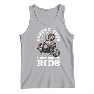 Dirt Bike Boys Tank Top Funny Forgive Toys I Just Wanna Ride Motocross Rider TS11 Athletic Heather Print Your Wear