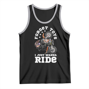 Dirt Bike Boys Tank Top Funny Forgive Toys I Just Wanna Ride Motocross Rider TS11 Black Athletic Heather Print Your Wear