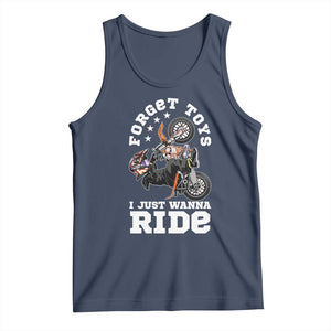 Dirt Bike Boys Tank Top Funny Forgive Toys I Just Wanna Ride Motocross Rider TS11 Navy Print Your Wear
