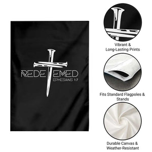 Redeemed Christian Vintage Ephesians Bible Verse Redemption Garden Flag TS11 Print Your Wear