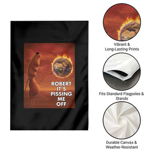 Funny Marcus Garden Flag Robert Its Pissing Me Off Worm Meme TS11 Print Your Wear